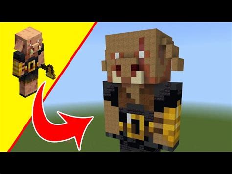 Piglin Brute Statue - Minecraft Piglin Brute Statue - Mob Build ...