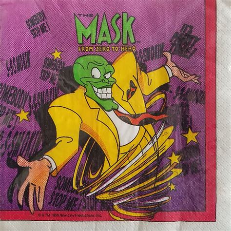 The Mask Animated Series Vintage 1995 Lunch Napkins (16ct) - Walmart.com