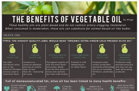 Foodista | Infographic: The Benefits of Vegetable Oil