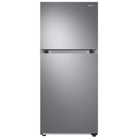 Samsung 17.6 cu. ft. Top Freezer Refrigerator with FlexZone Freezer in Stainless, Energy Star ...