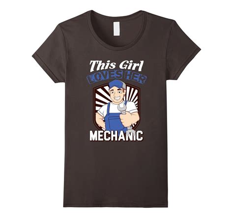 Womens This Girl Loves Her Mechanic T Shirts