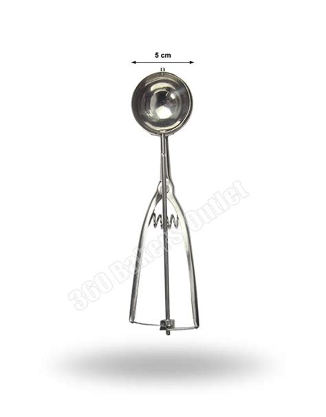 Stainless Steel Ice Cream Scoop 50mm - 360 Bakers' Outlet