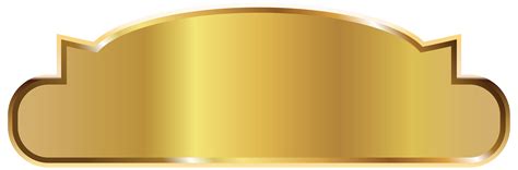 Download Gold Label Template PNG Image for Free
