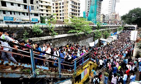 Crowd Towards Lower Parel Station After Editorial Stock Photo - Stock Image | Shutterstock