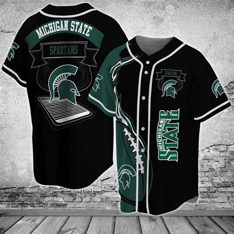 Michigan State Spartans NCAA 1 Baseball Jersey Shirt Classic - HomeFavo