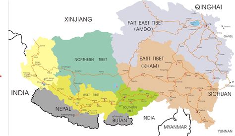 Latest Tibet Travel Maps - Explore Tibet | Map, Tibet travel, Tibet