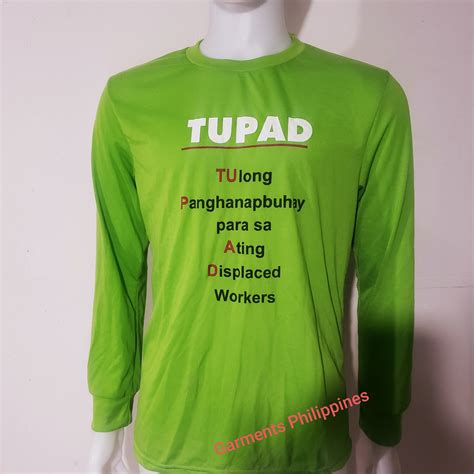 TUPAD long sleeve available at... - Garments Philippines