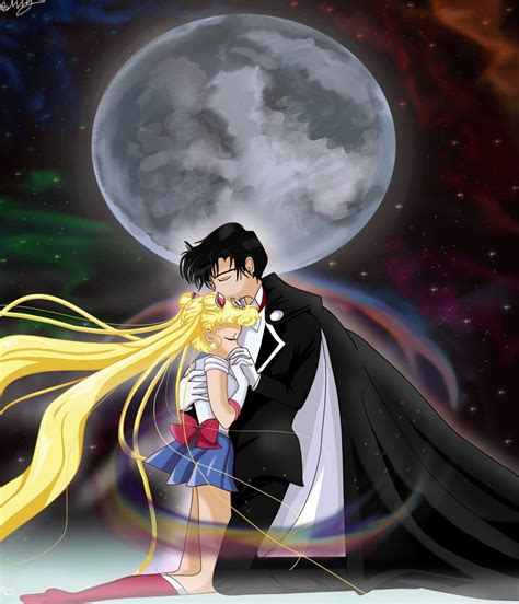 Sailor Moon and Tuxedo Mask Wallpapers - Top Free Sailor Moon and ...