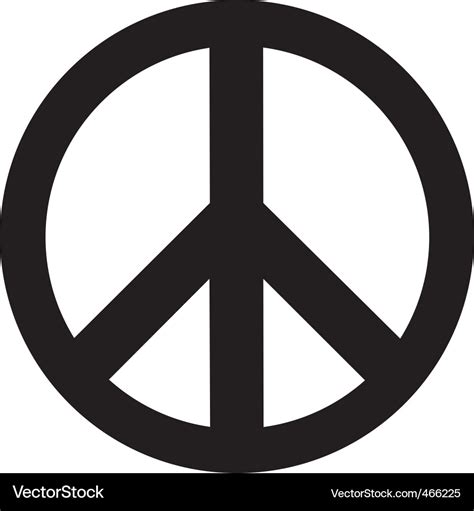 Peace symbol Royalty Free Vector Image - VectorStock