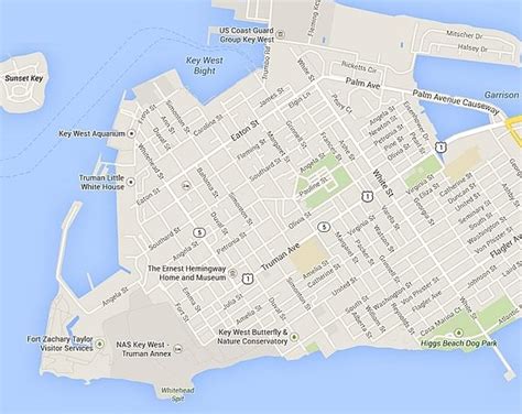 Map Of Old Town Key West - Cape May County Map