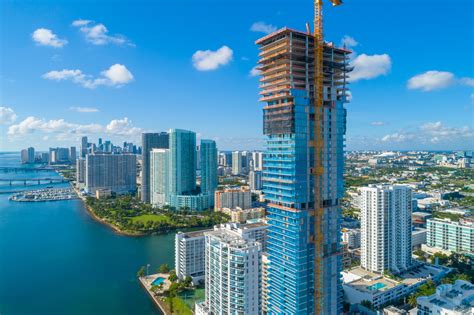 The Tallest Residential Building in Miami's Edgewater Neighborhood Tops off at 57 Stories ...
