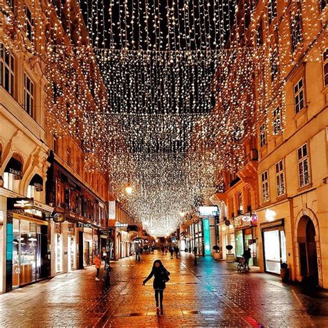 Vienna Wonderful Christmas Lights at the Kohlmarkt Vienna City | Vienna, Europe travel ...