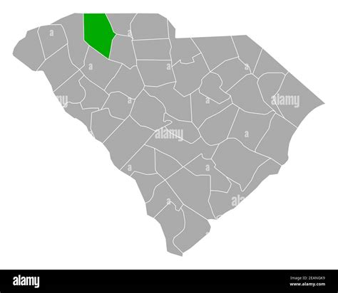 Map of Spartanburg in South Carolina Stock Photo - Alamy