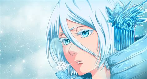 Download Blue Hair Blue Eyes Short Hair Bankai Rukia Kuchiki Anime Bleach HD Wallpaper