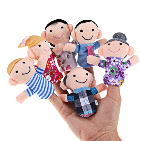 Finger Family Puppets Set (6 pcs) - Kid Loves Toys