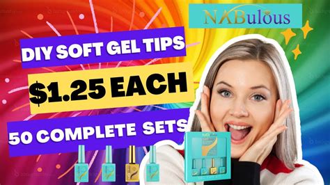 DIY Gel Tip Kit 50 Gel X Nail Sets $1.25 Each Trending DIY KIT - YouTube