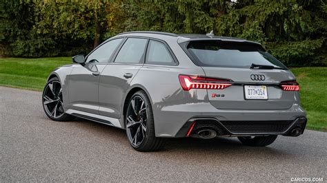 Audi RS 6 Avant | 2020MY (Color: Nardo Gray; US-Spec) | Rear Three-Quarter