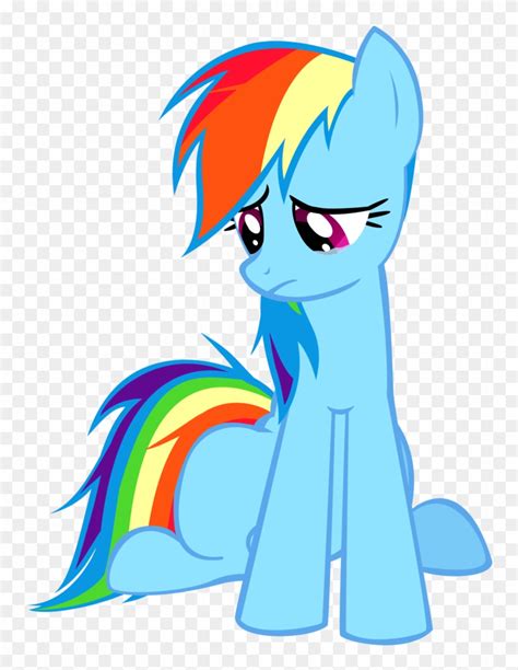 Sad Rainbow Dash By Raynebowcrash - Mlp Rainbow Dash Sad - Free ...