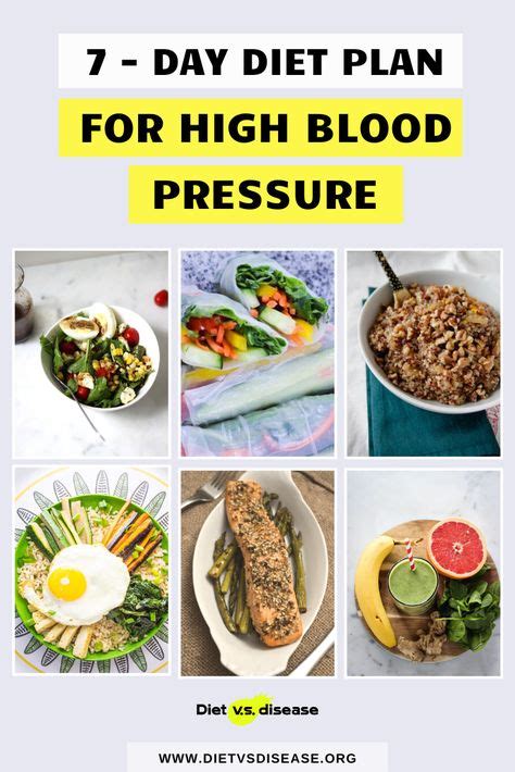 High blood pressure diet meals