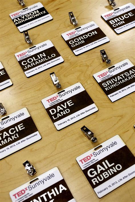 Nama Event Talk Kulinari : Create name badges for your TEDx talk - Conference Badge - Nama grup ...