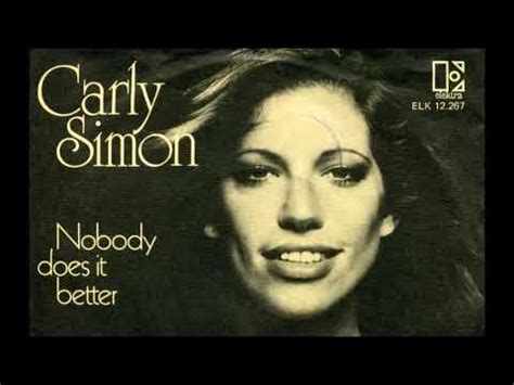 Carly Simon / Nobody Does It Better (theme song for the James Bond film ''The Spy Who Loved Me ...