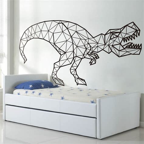 Dinosaur Wall Decals Geometric Dinosaur Dinosaur Decor - Etsy