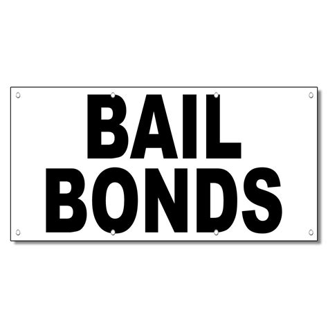 Bail Bonds Black 13 Oz Vinyl Banner Sign With Grommets | eBay