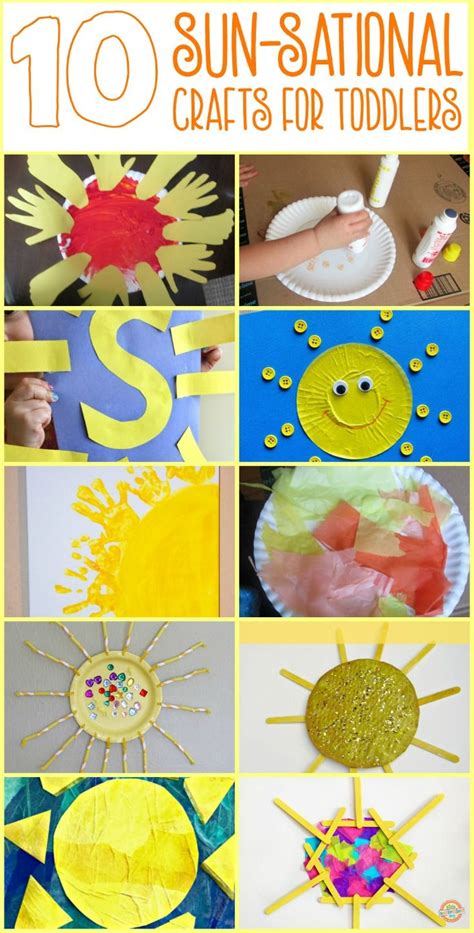 10 Easy Sun Themed Crafts for Toddlers and Preschoolers