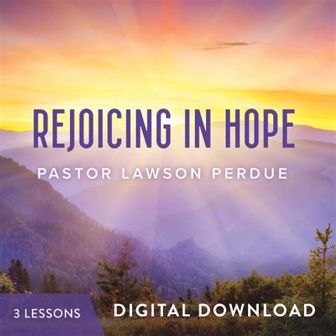 Rejoicing in Hope Digital Download - Pastor Lawson Perdue