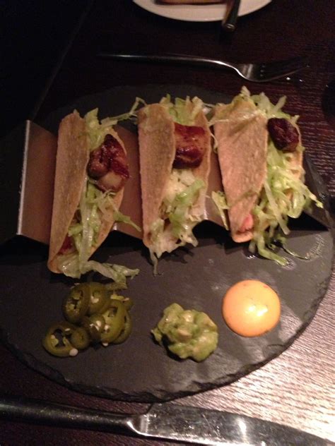 Thuna fish taco with foir GRAS at 954 Steak in Fort Lauderdale in the W ...