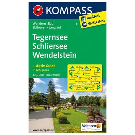 Kompass Tegernsee - Hiking map | Buy online | Bergfreunde.eu