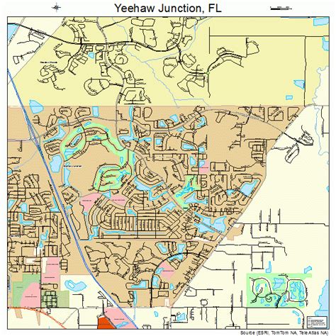 Yeehaw Junction Florida Street Map 1278975