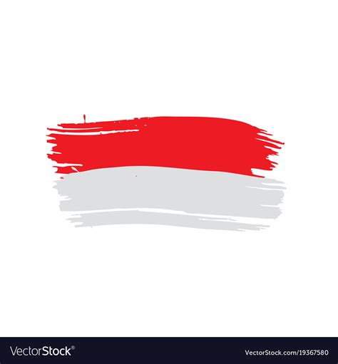 Indonesia flag Royalty Free Vector Image - VectorStock