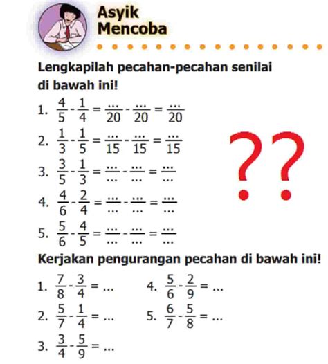 Matematika Kelas 5 Pecahan Campuran - Homecare24