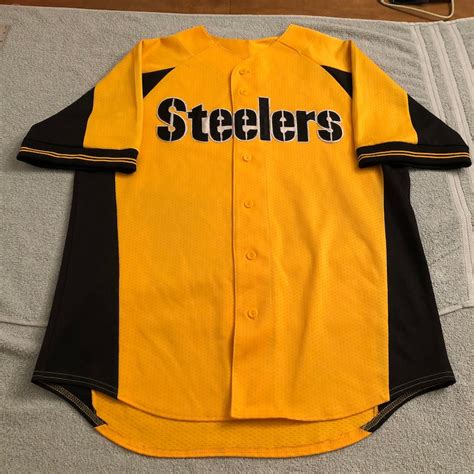 Vintage 90s Pittsburgh Steelers baseball jersey majestic brand | Etsy