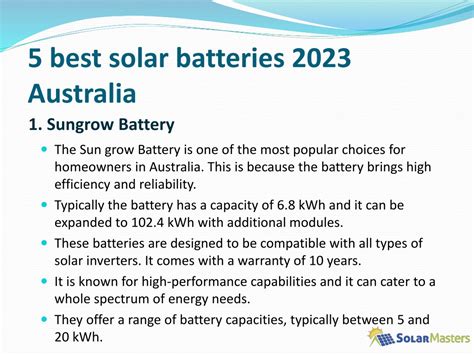 PPT - Best Solar batteries 2023 Australia PowerPoint Presentation, free ...