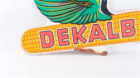 1960s Dekalb Corn Seed Single-Sided Wood | H201 | Davenport 2020