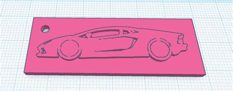 Free STL file Lamborghini key chain 🔑・3D print model to download・Cults