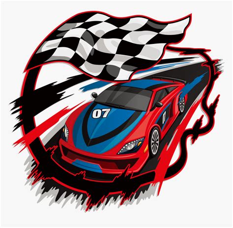 Auto Racing Racing Flags Royalty - Car Racing With Flag, HD Png ...