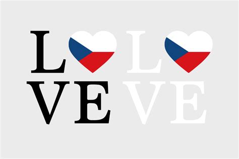 Czechia Flag, Love Czechia, SVG PNG Graphic by The Digital Garage ...