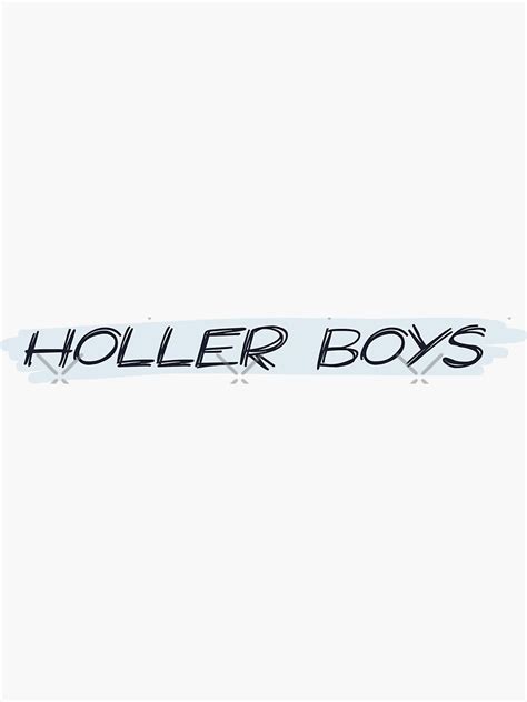 "Holler boys" Sticker for Sale by Phelps2020 | Redbubble