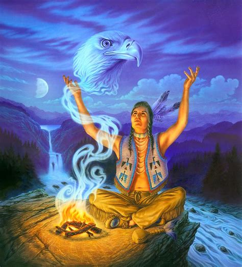 Spirit of the Eagle by MGL Meiklejohn Graphics Licensing in 2021 | Native american paintings ...