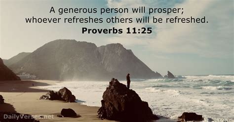 Proverbs 11:25 - Bible verse - DailyVerses.net