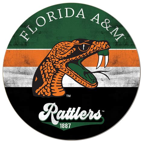 Florida A&M Rattlers 20'' x 20'' Retro Logo Circle Sign