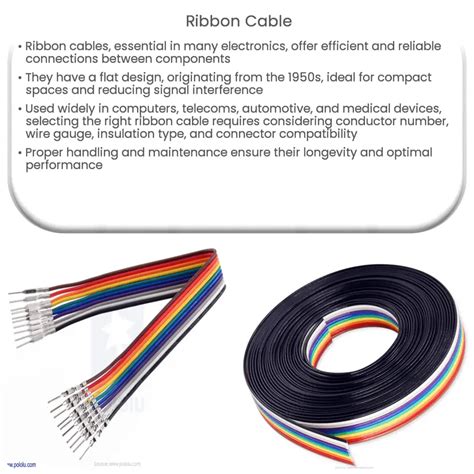 Ribbon cable | How it works, Application & Advantages