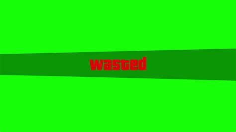 Grand Theft Auto 5 - Wasted Screen No Vignette (Green Screen) – CreatorSet