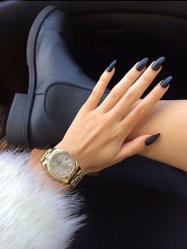 Matte Black Stiletto Nails Pictures, Photos, and Images for Facebook, Tumblr, Pinterest, and Twitter