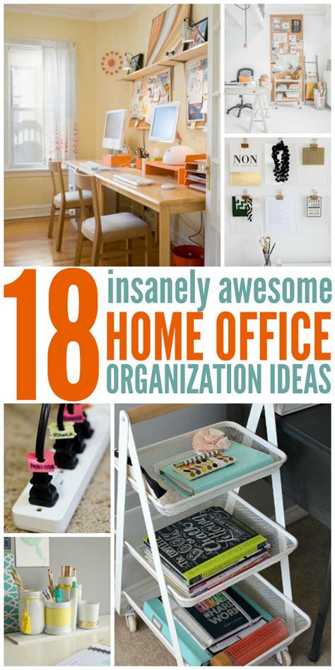 18 Insanely Awesome Home Office Organization Ideas