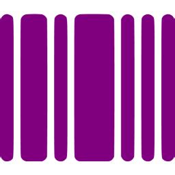 Purple barcode icon - Free purple barcode icons