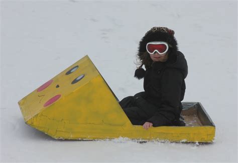 Winterfest Cardboard Sled Contest - Merrill Foto News